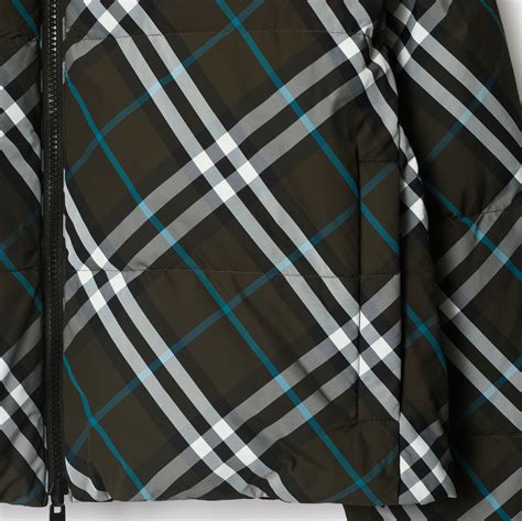 Burberry reversible check nylon jacket